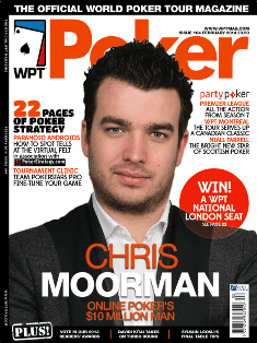 Chris Moorman on the cover of the World Poker Tour Magazine