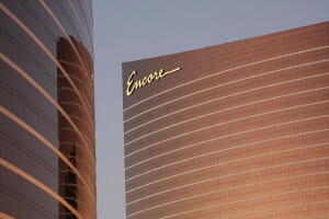 The self parking garage at the Encore is behind the resort
