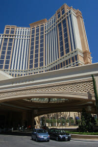 Valet Parking in front of the Palazzo in Las Vegas