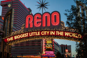 Reno has the 2nd highest number of casinos in Nevada