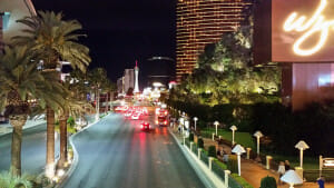 March nights in Las Vegas are usually pleasant enough for one to walk around