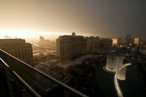 Yes it rains in Las Vegas - and not just in da' clubs.