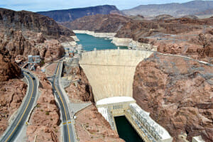 A small public works project on the way from Phoenix to Las Vegas