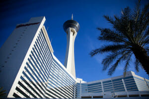 There is lots of free parking at the Stratosphere in Las Vegas