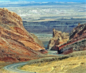 Interstate Drive from Las Vegas to Moab, near Green River, Utah
