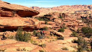 Mountain biking in Moab, which is about a 6.5 hour drive from Las Vegas