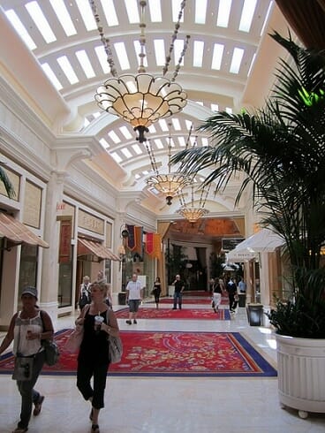 The Wynn Esplanade Shopping Area