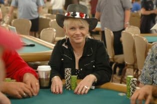 Susie Isaacs - 2 time winner of the WSOP Ladies Tournament