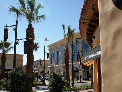 As you can see, Town Square is close to the airport