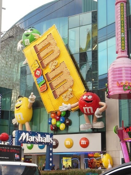 M&M's World on the Las Vegas Strip