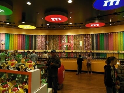 The M&M's wall of dreams