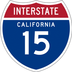 Interstate 15 is the Main Road to Las Vegas from Los Angeles