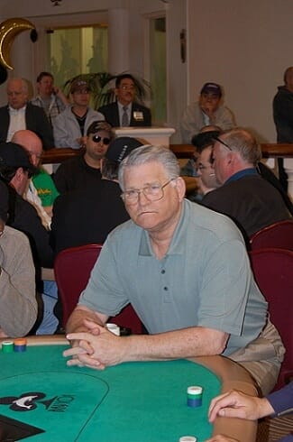 T.J. Cloutier at the poker table