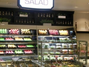 Harrahs Food Court's Salad area