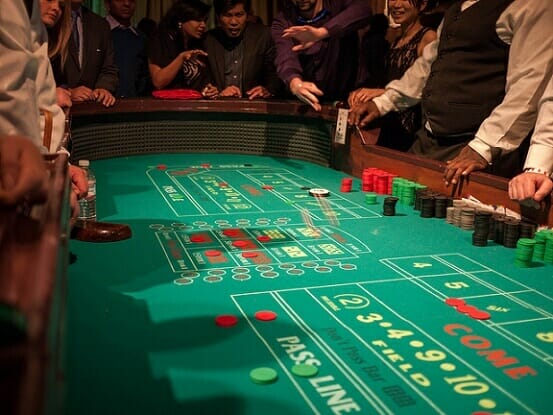 craps dice game tables