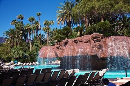 By mid-April, the weather in Las Vegas is usually good enough for resort pools to open.