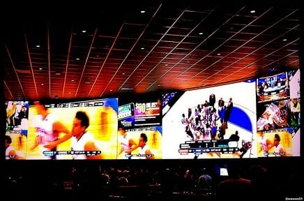 The weather inside a Las Vegas sports book during March Madness is always perfect