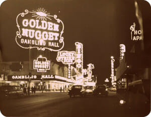 The old Las Vegas Strip during the 1940's