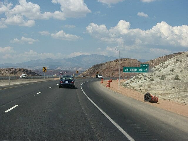 Interstate 15 Just Before You Get To St. George 