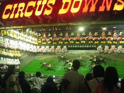 A fun carnival game at the Circus Circus Midway