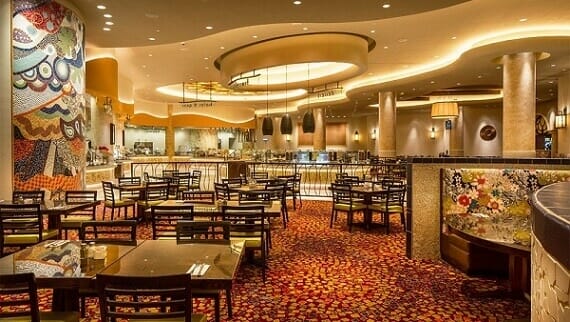 The Gran Via is the popular buffet at the Winstar World Casino & Resort