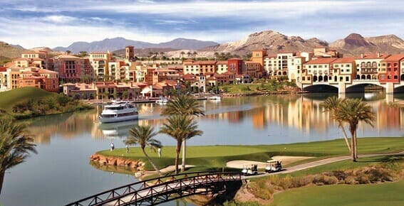 Lake Las Vegas is just 16 miles away from the Las Vegas Strip