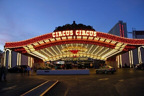 There is lots of free parking available at Circus Circus Las Vegas