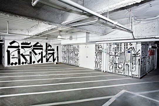 This artwork is on level B3 of the Cosmopolitan parking garage | Gamboool!