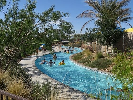 The lazy river at Cowabunga Canyon Las Vegas