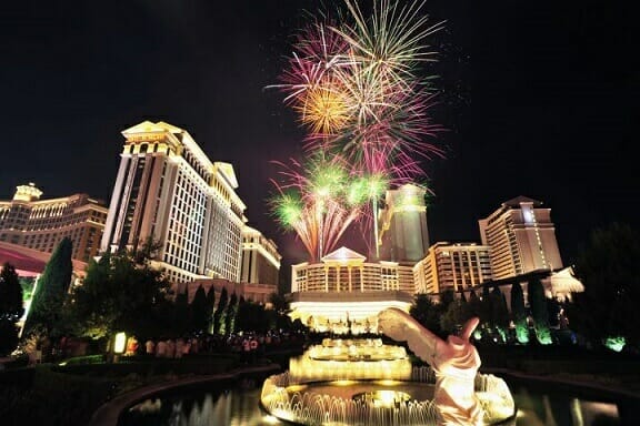 Caesars Palace hosts an annual 4th of July Fireworks Display