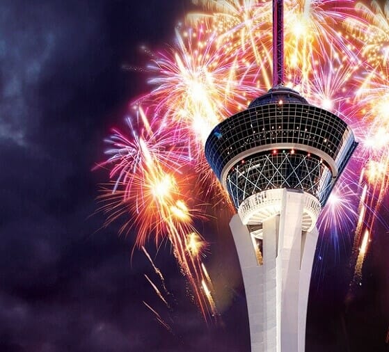 The Stratosphere sometimes has a July 4th fireworks show