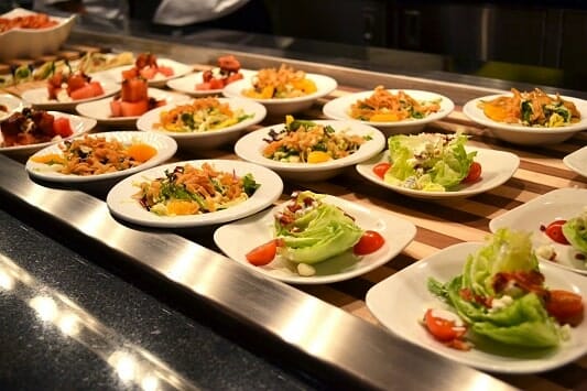 Salads at the new Corner Market Buffet