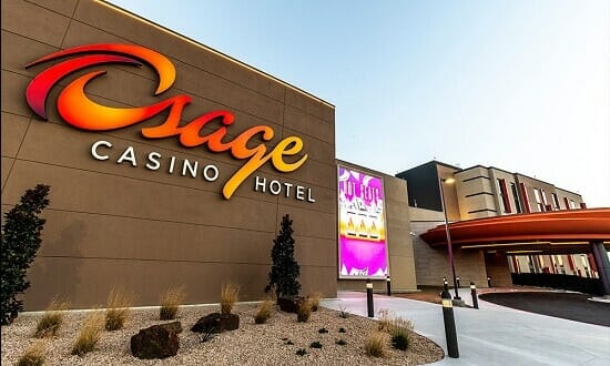 The Osage Casino is very close to downtown Tulsa