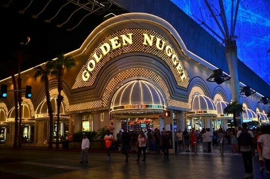 The Golden Nugget is one of the fancier downtown Las Vegas casinos