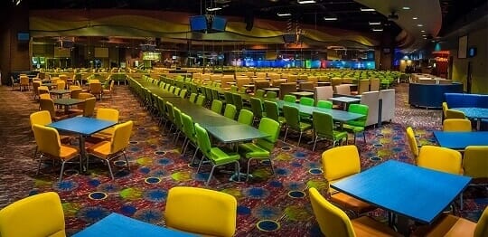 Potawatomi's Bingo Hall has seating for over 1,300 players