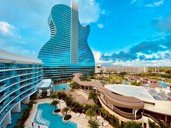 The Seminole Hard Rock Hollywood is the largest casino near Miami