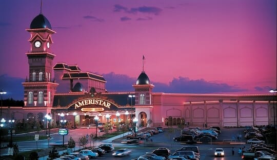 The Ameristar Kansas City is the biggest casino in the area