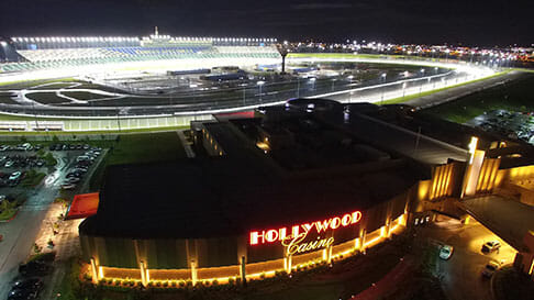 The Hollywood Casino Kansas City comes with a race track!