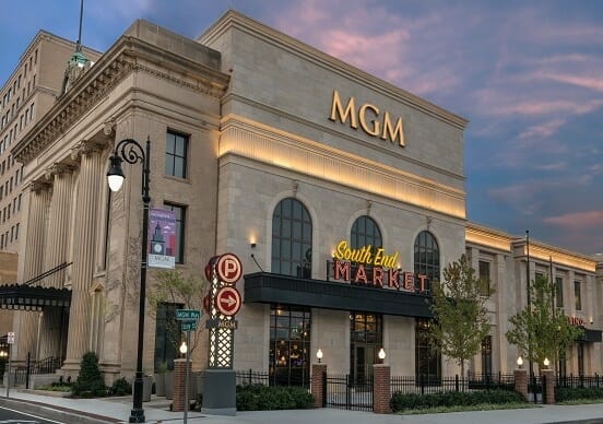 The MGM Springfield is one of two full service casinos in Massachusetts