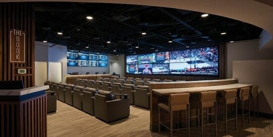 The Caesars Sportsbook at Harrah's Hoosier Park Casino