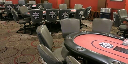 The WSOP room at Harrah's is the only legal poker in Joliet