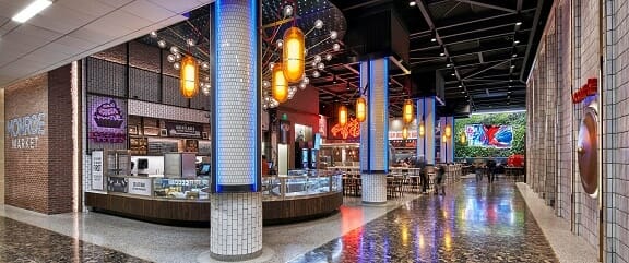 The Monroe Market food court at Greektown Casino