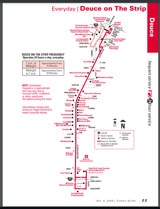 The Deuce Las Vegas Route Map Lv Strip Bus Route Map | The Art Of Mike Mignola