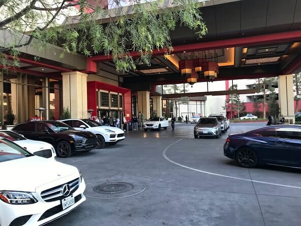 The Hilton Hotel Valet Parking Area At Resorts World Las Vegas 