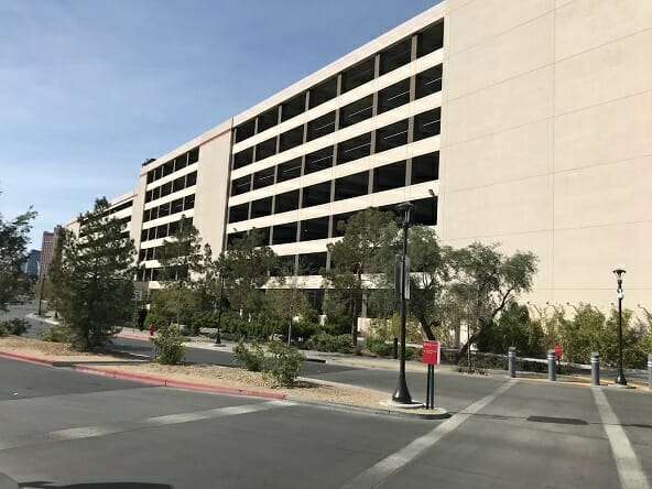 The Walk From The Resorts World Parking Garage To The Casino Is Around Five Minutes. 