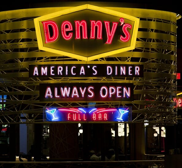 DENNY'S, Las Vegas - 3397 Las Vegas Blvd S, The Strip - Restaurant