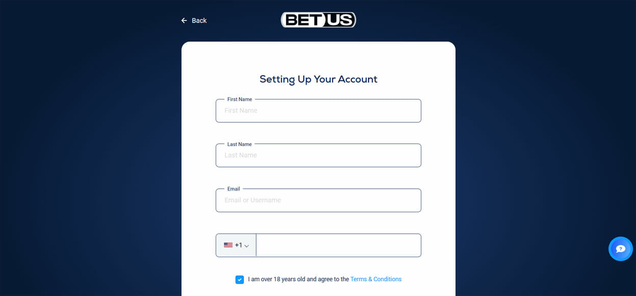 BetUS Signup