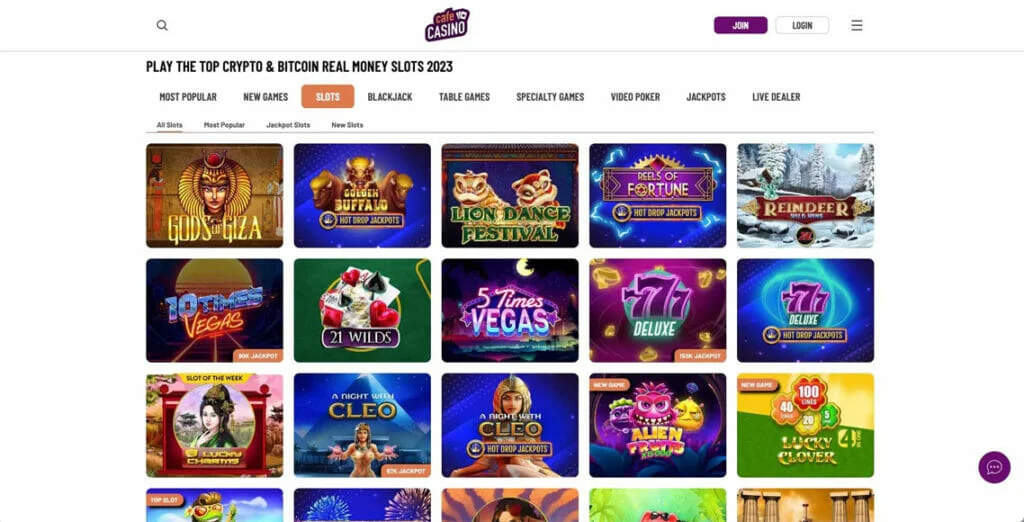 Cafe Casino Slot Machines