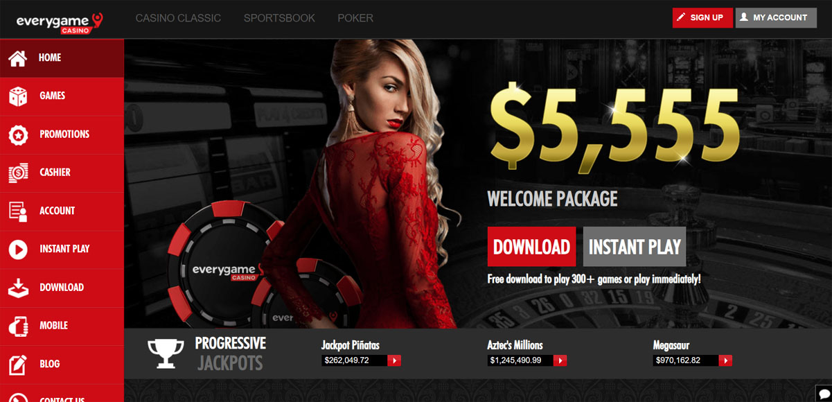 Everygame Homepage