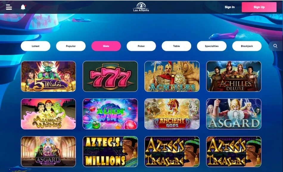 Las Atlantis Casino Slots